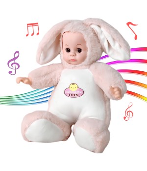 42cm/16'' Plush Doll, Electric Plush Interactive Stuffed Toy, Party Favor Talking Blink Simulating Sound Educational Plush Toy For Kids 3+